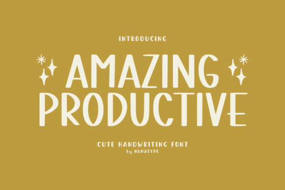 Amazing Productive Font for Handmade Labels