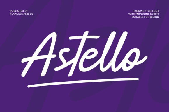 Astello: The Handwritten Font for Modern Marketers