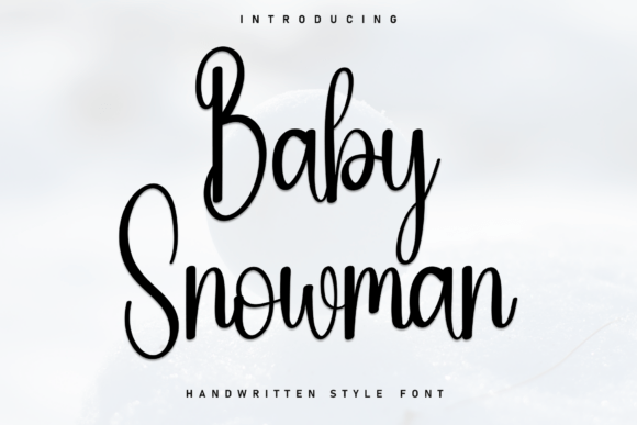 Baby Snowman: A Handwritten Font for Web Design