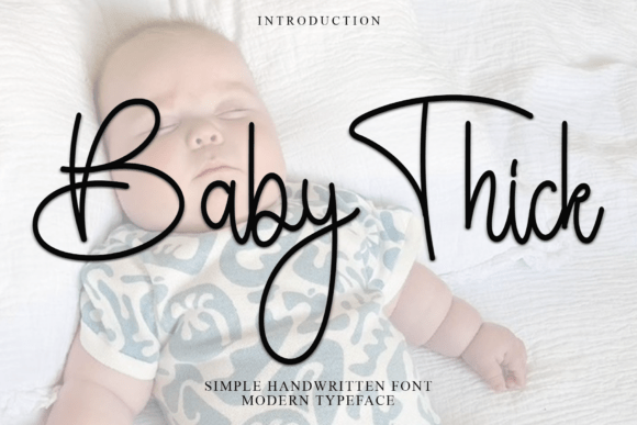Baby Thick: A Soft Typeface for Modern Editorial Design
