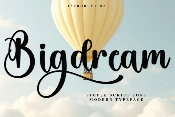 Bigdream: A Festive Script Font for Crafters