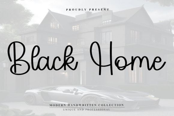 Black Home Font: A Minimalist Script for Modern Brands