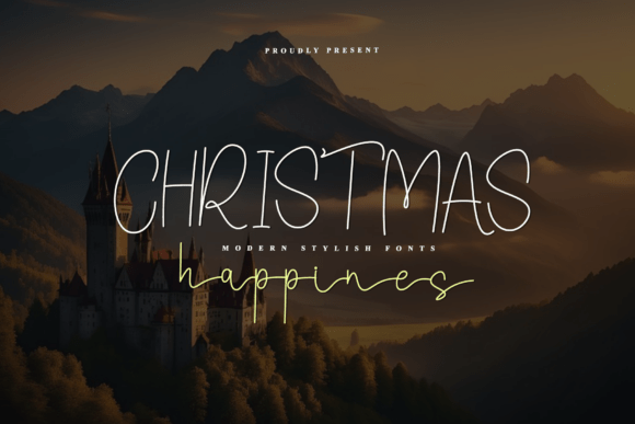 Christmas Happines: A Bold Script Font for Branding