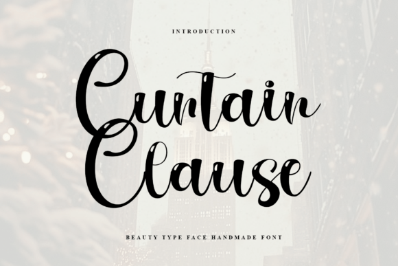 Curtain Clause Font for Bold Branding
