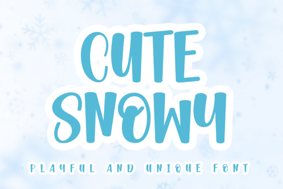 Cute Snowy: A Romantic Script Font for Web Design