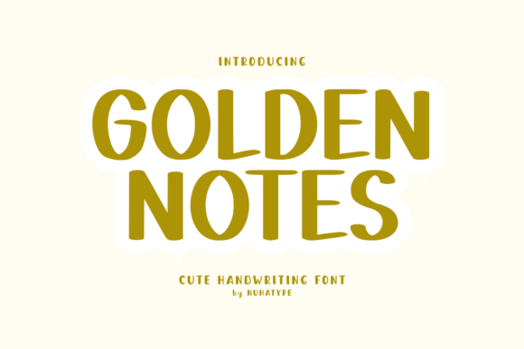 Golden Notes: A Sassy Handwritten Font for Makers