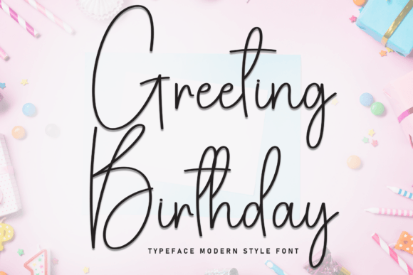 Greeting Birthday Font for Scroll-Stopping Social Graphics