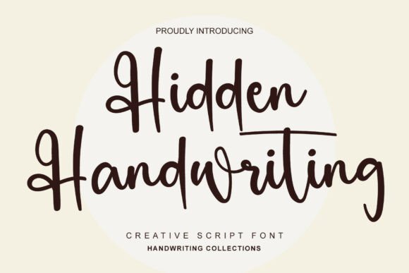 Hidden Handwriting: A Playful Typeface for Modern Editors