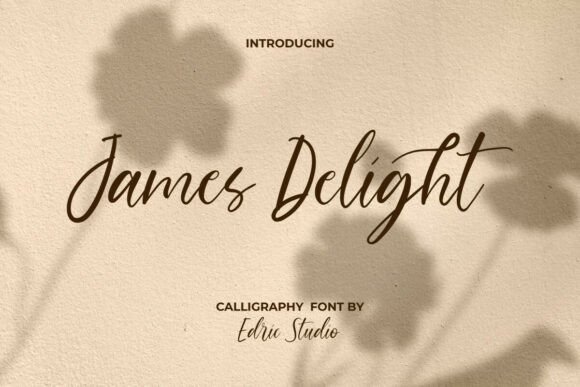 James Delight: A Handwritten Typeface for Editorial Warmth