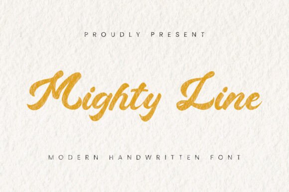 Mighty Line: A Bold Script Font for Modern Web Design