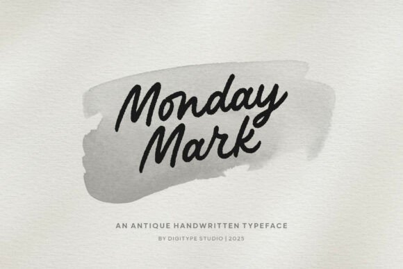 Monday Mark: A Handwritten Typeface for Authentic Branding