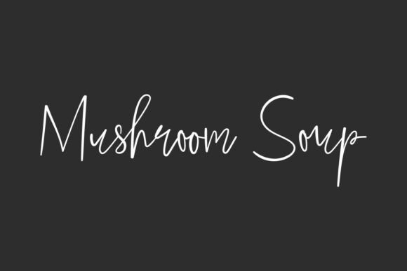 Mushroom Soup Font for Editorial Design