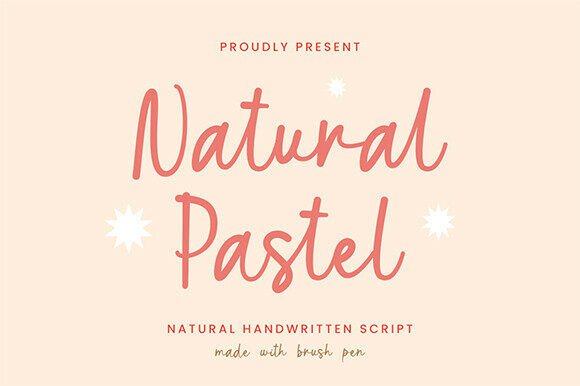 Natural Pastel: The Handwritten Font for Marketers