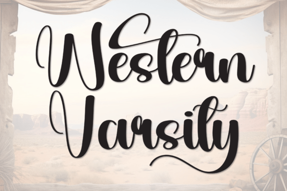 Western Varsity: A Script Font for Editorial Elegance